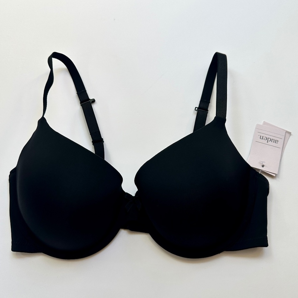Aubrey Bra The Everyday Demi Coverage Black 34DD NWT